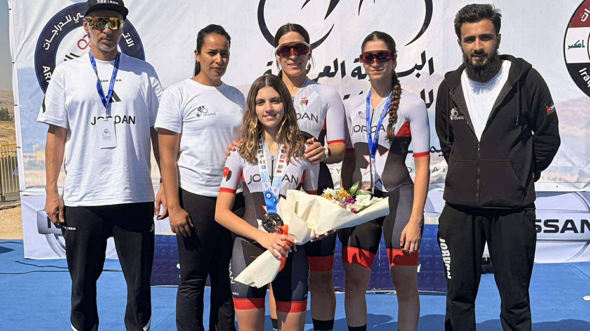 البطلة الأردنية سيما عبدالجابر تحصد فضية سباق الفردي ضد الساعة..