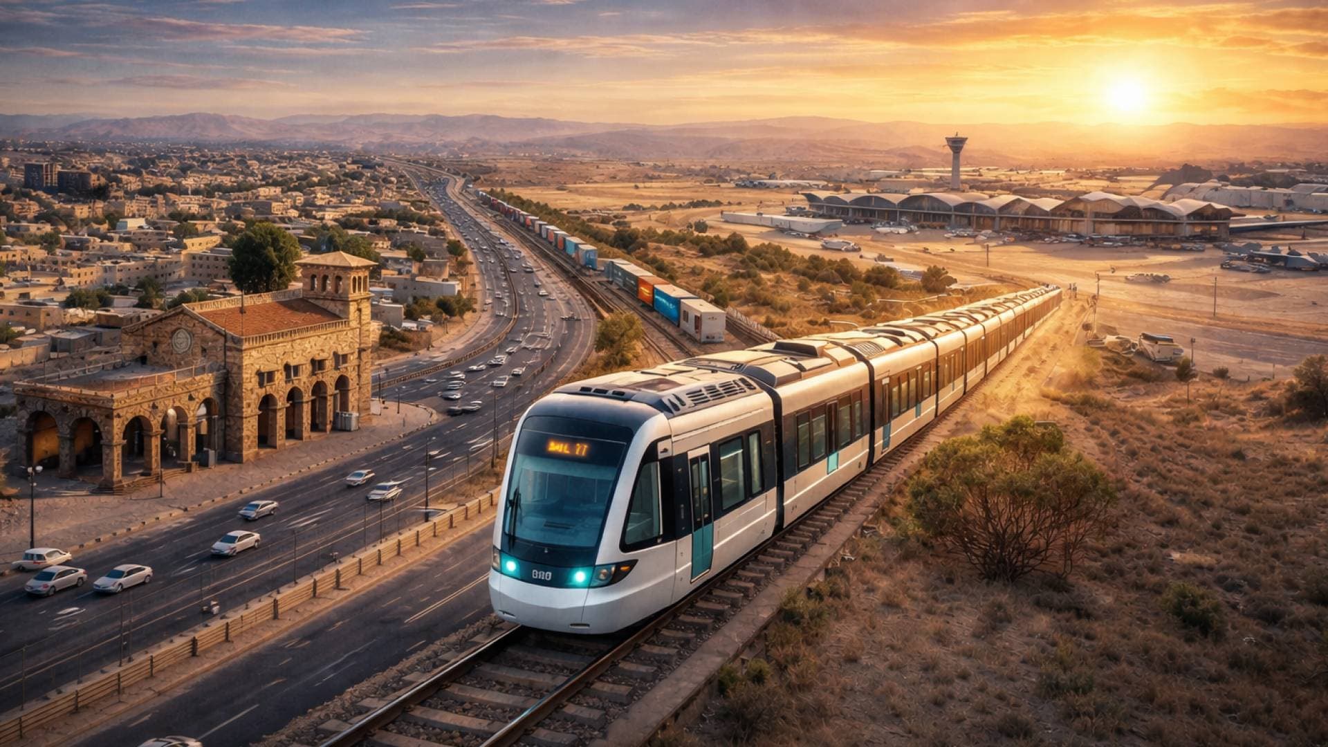 من "شمال الزرقاء" إلى "مطار الملكة علياء".. تفاصيل "سكة القطار الخفيف" في الأردن