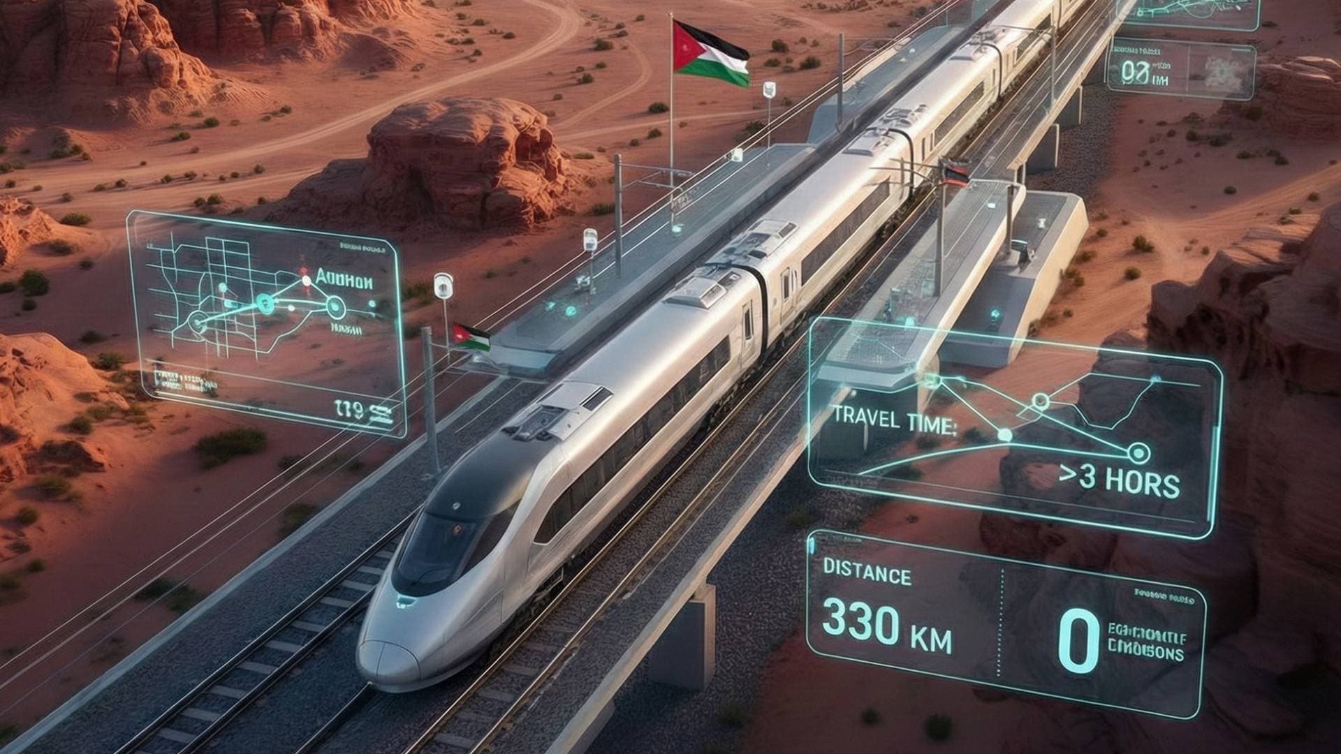 تفاصيل مشروع "القطار فائق السرعة" لنقل الركاب"من عمان إلى العقبة"