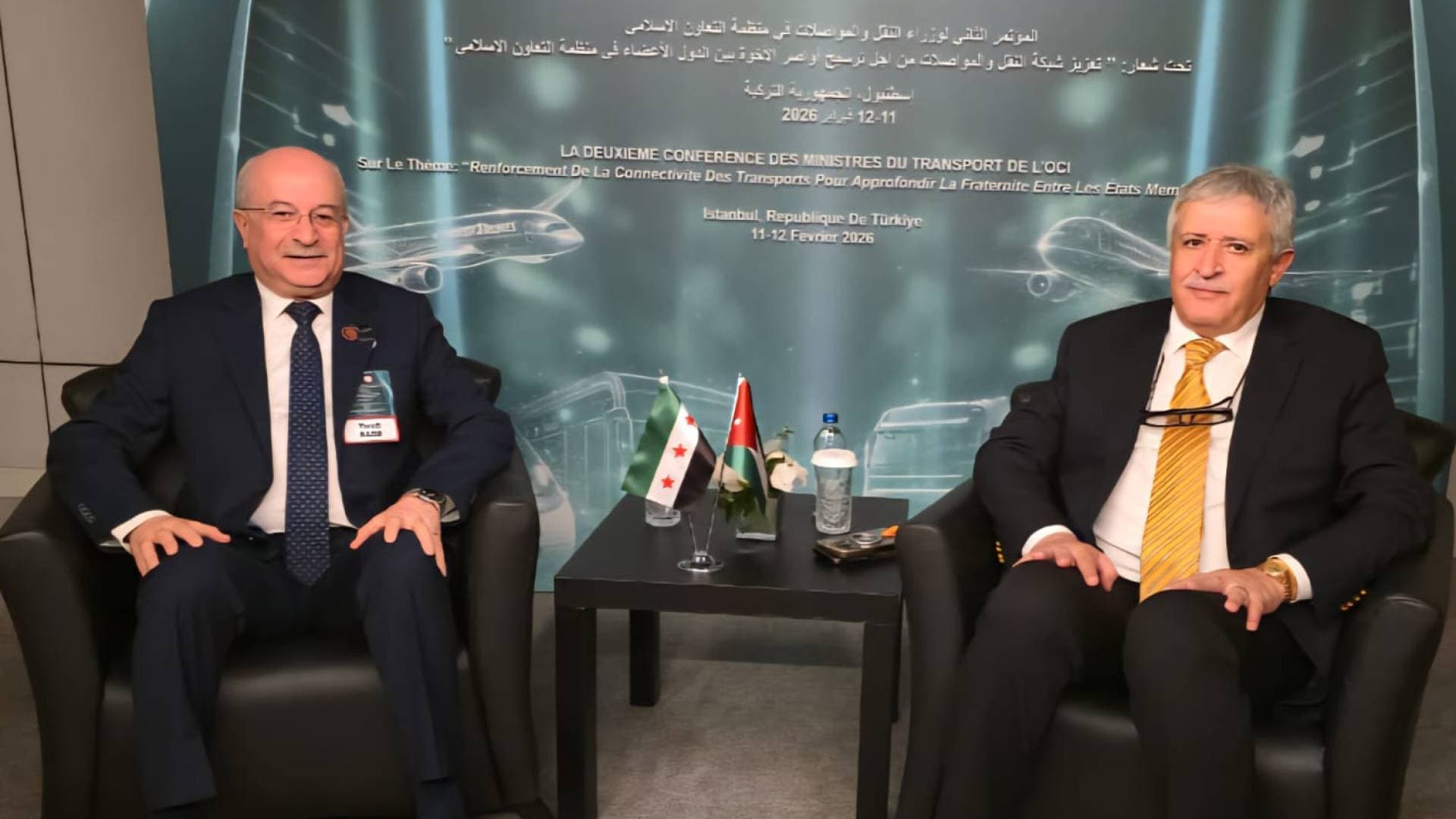 مباحثات أردنية سورية في إسطنبول لتعزيز النقل البري ومشاريع الربط السككي