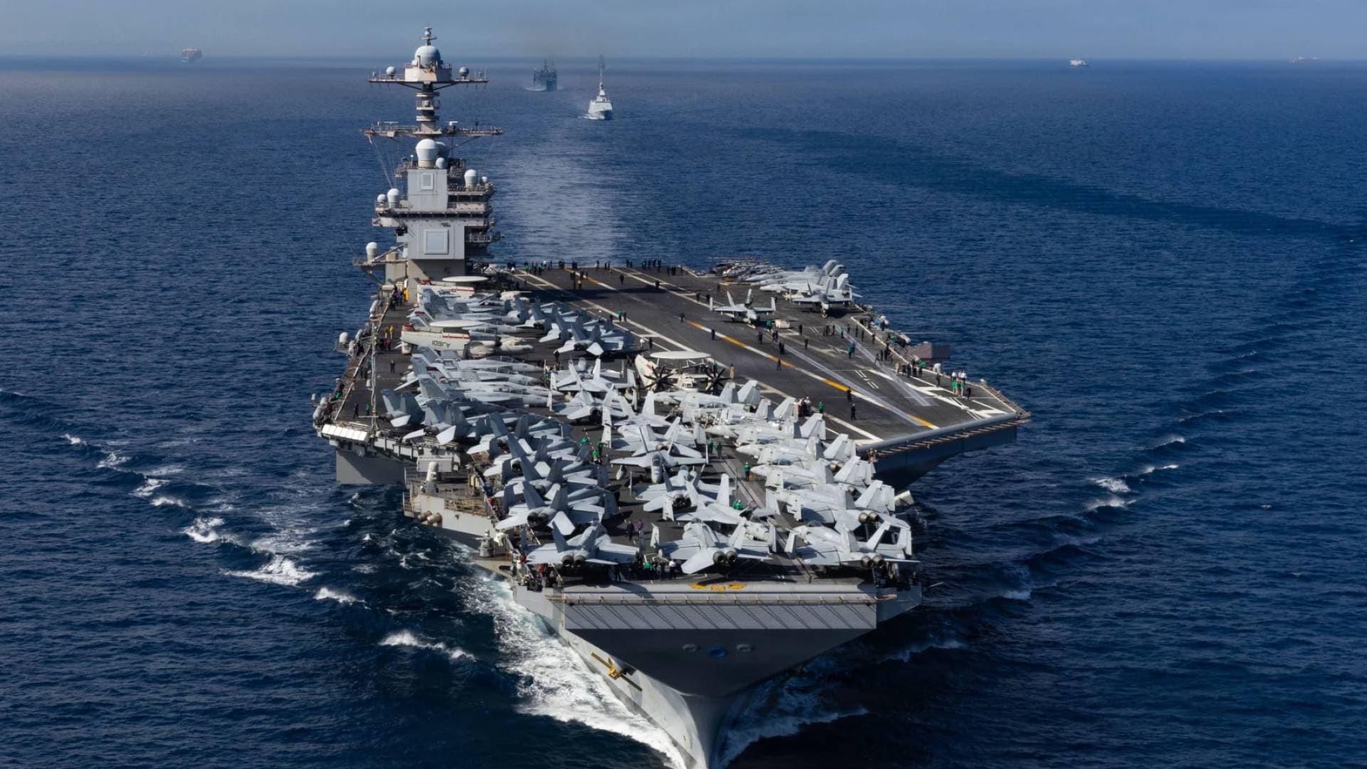 البحرية الأمريكية: "جيرالد فورد" جاهزة للعمليات وتنفي شائعات الأعطال