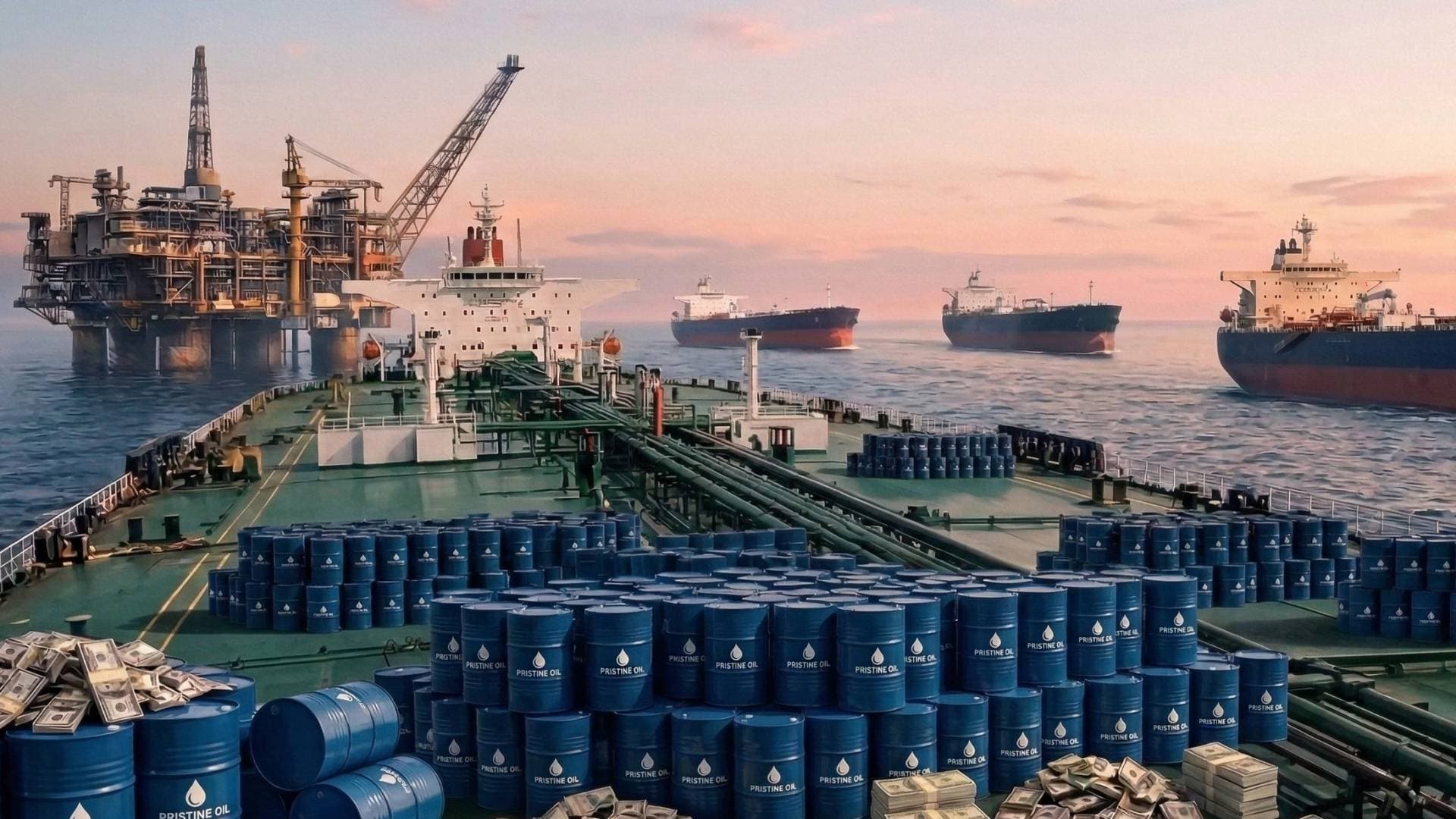 انفجار أسعار النفط العالمية: برنت يقفز بنسبة 16% ويتجاوز حاجز 108 دولارات