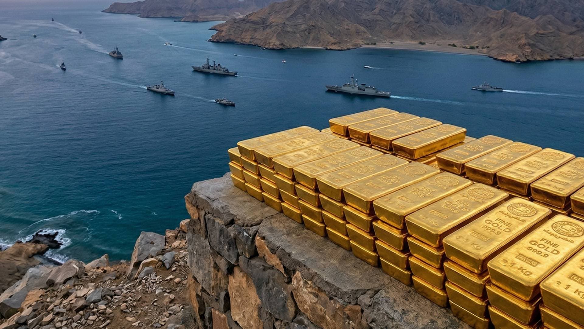 أسواق الذهب تهوي لأدنى مستوى في أربعة أشهر وسط تهديدات بإغلاق مضيق هرمز