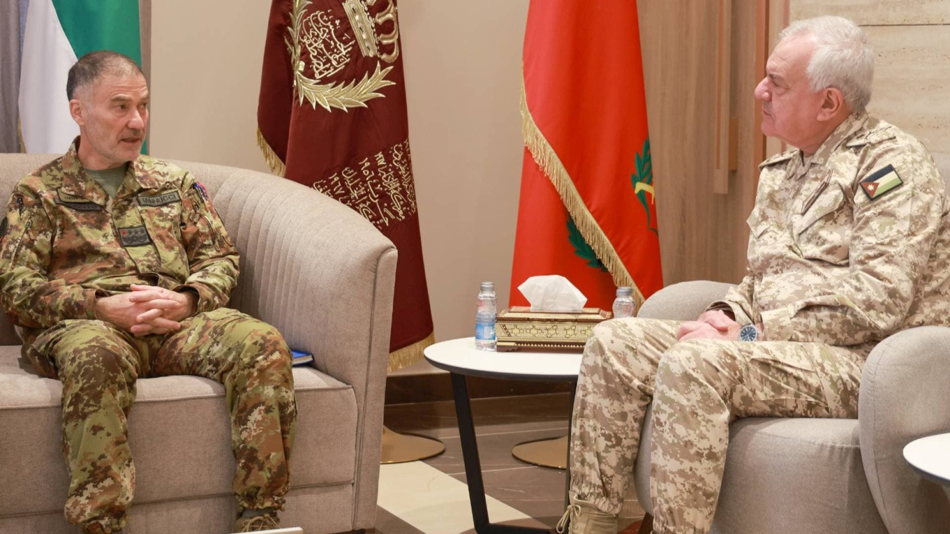 رئيس هيئة الأركان المشتركة يستقبل قائد قيادة العمليات المشتركة للجيش الإيطالي