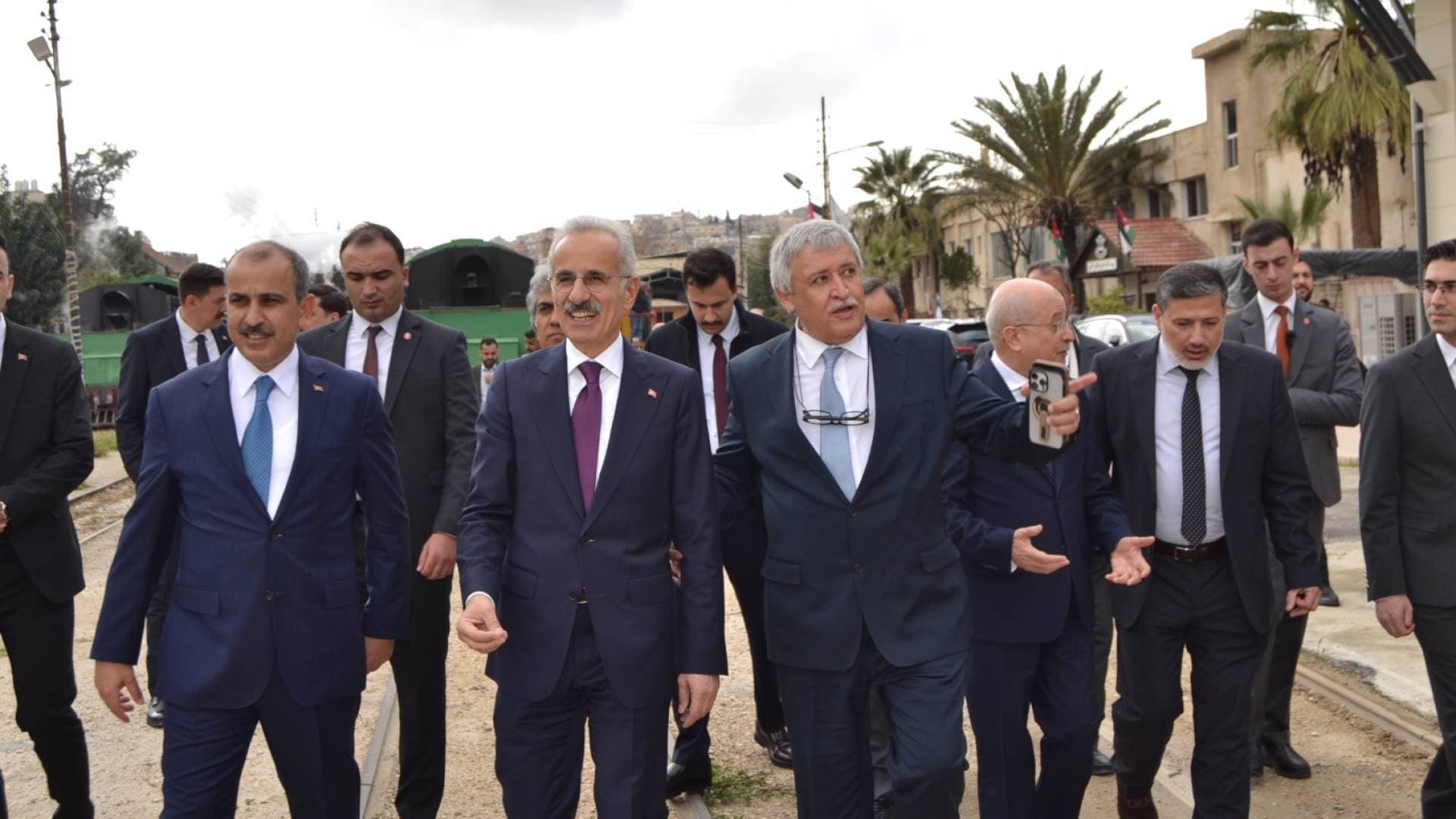 الخط الحجازي يستقبل وزراء النقل الاردني والسوري والتركي