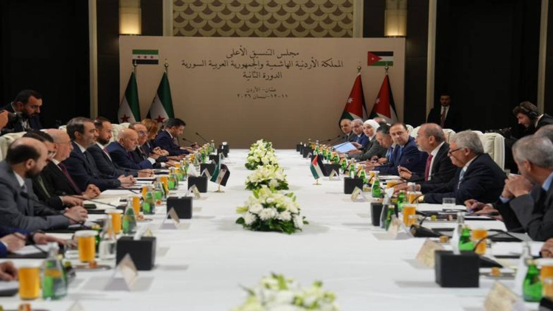 انطلاق اجتماعات مجلس التنسيق الأعلى بين الأردن وسوريا على المستوى الوزاري