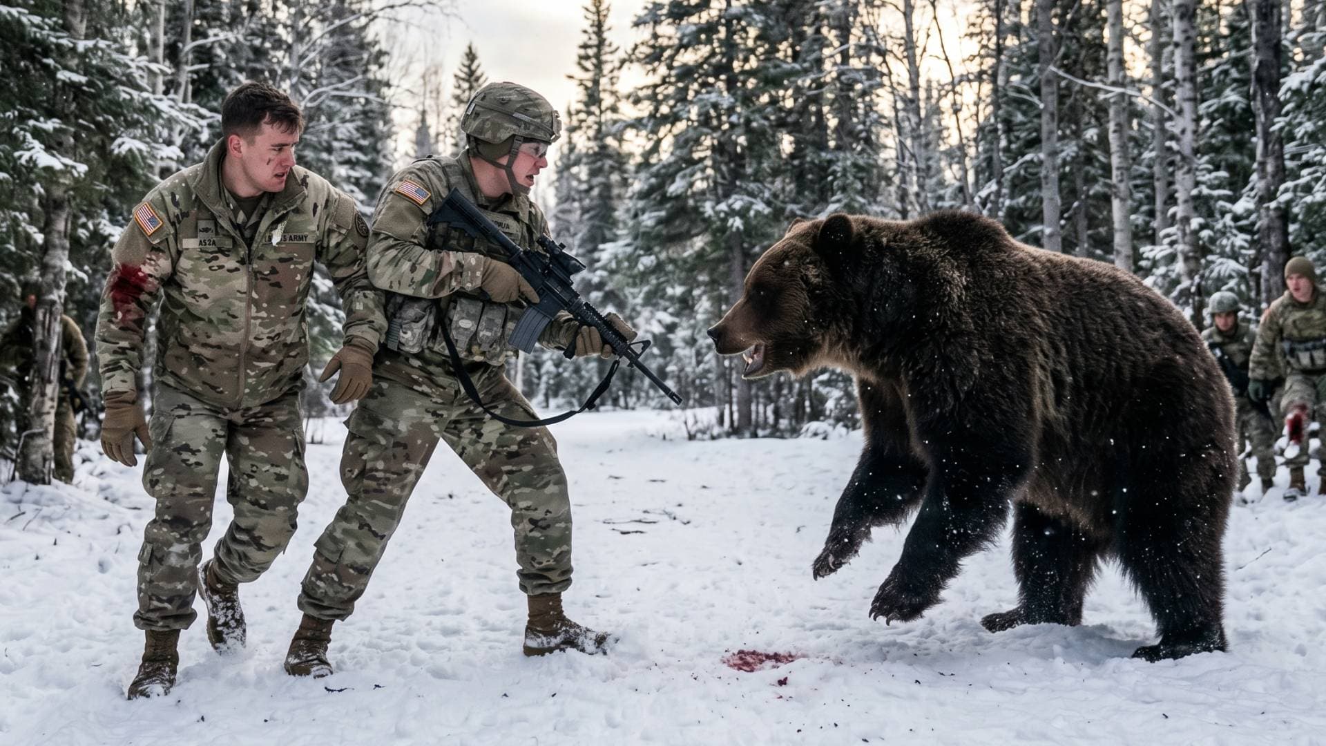 هجوم "دب بني" يصيب جنديين أمريكيين خلال تدريبات عسكرية في ألاسكا