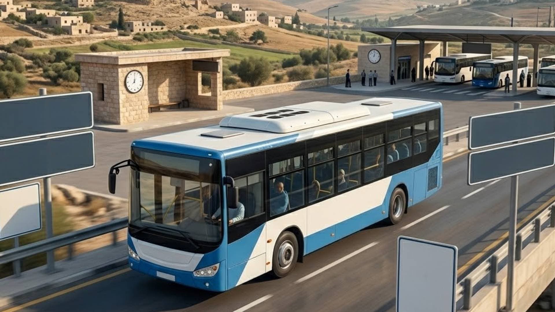 انطلاق مسار "مثلث القصر – مجمع الجنوب" ضمن مشروع النقل المنتظم بالكرك