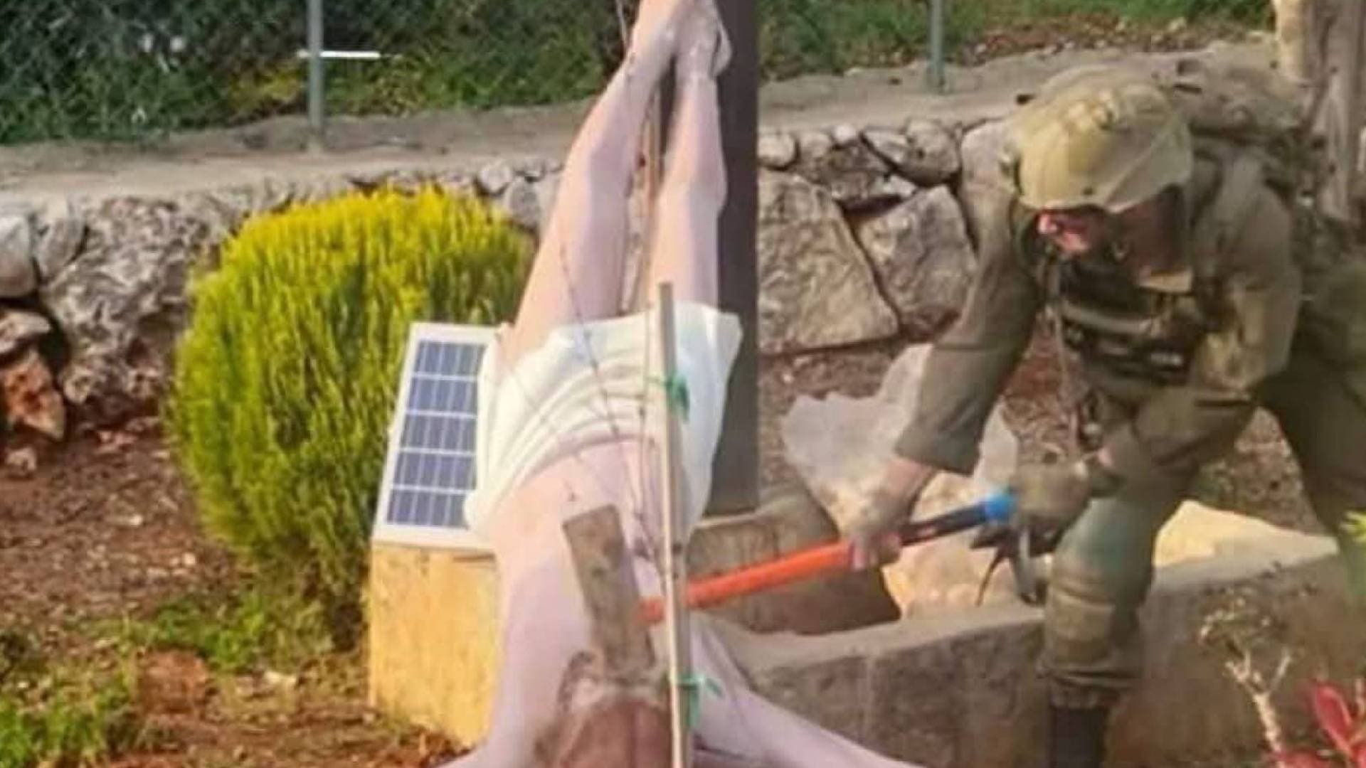 جيش الاحتلال: نحقق مع جندي قام بتحطيم تمثال السيد المسيح في جنوب لبنان