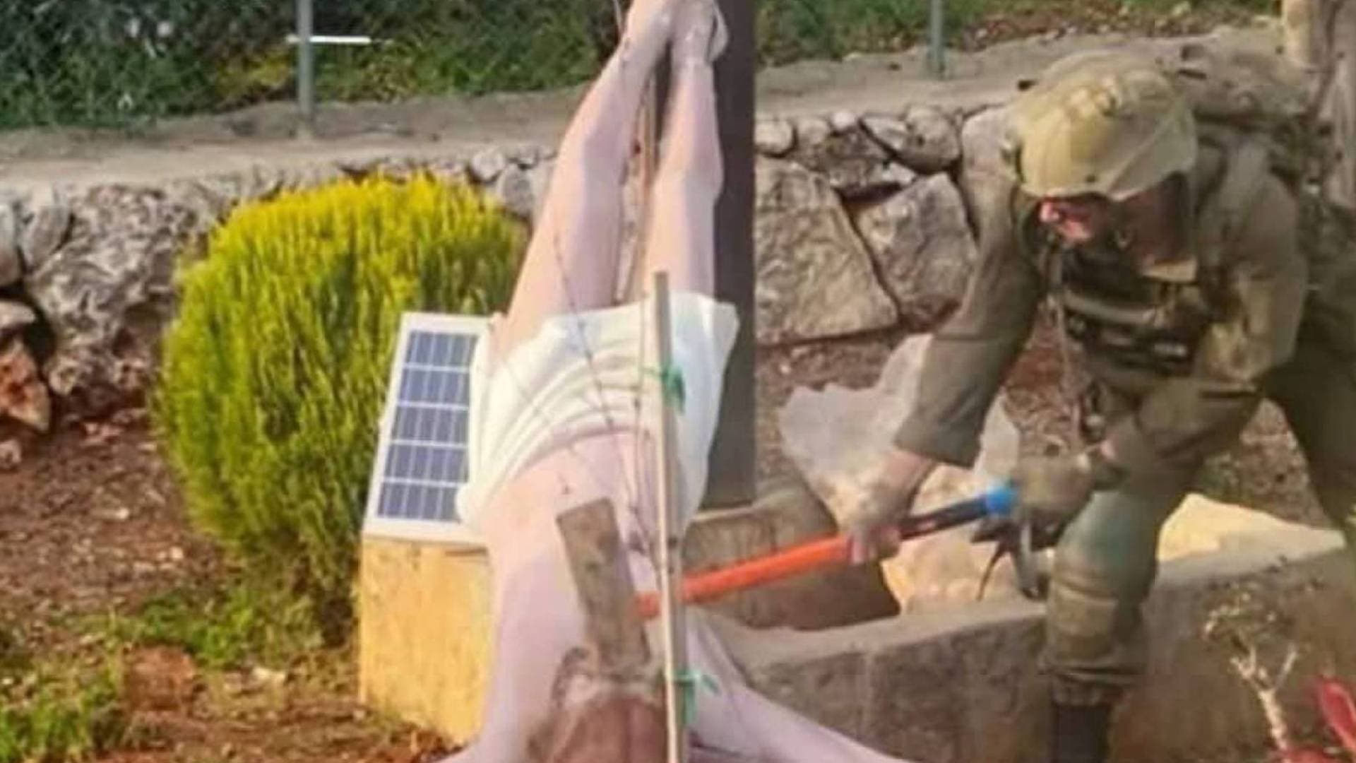 جيش الاحتلال يقر بحادثة تحطيم تمثال السيد المسيح في جنوب لبنان ويعلن معاقبة جنوده