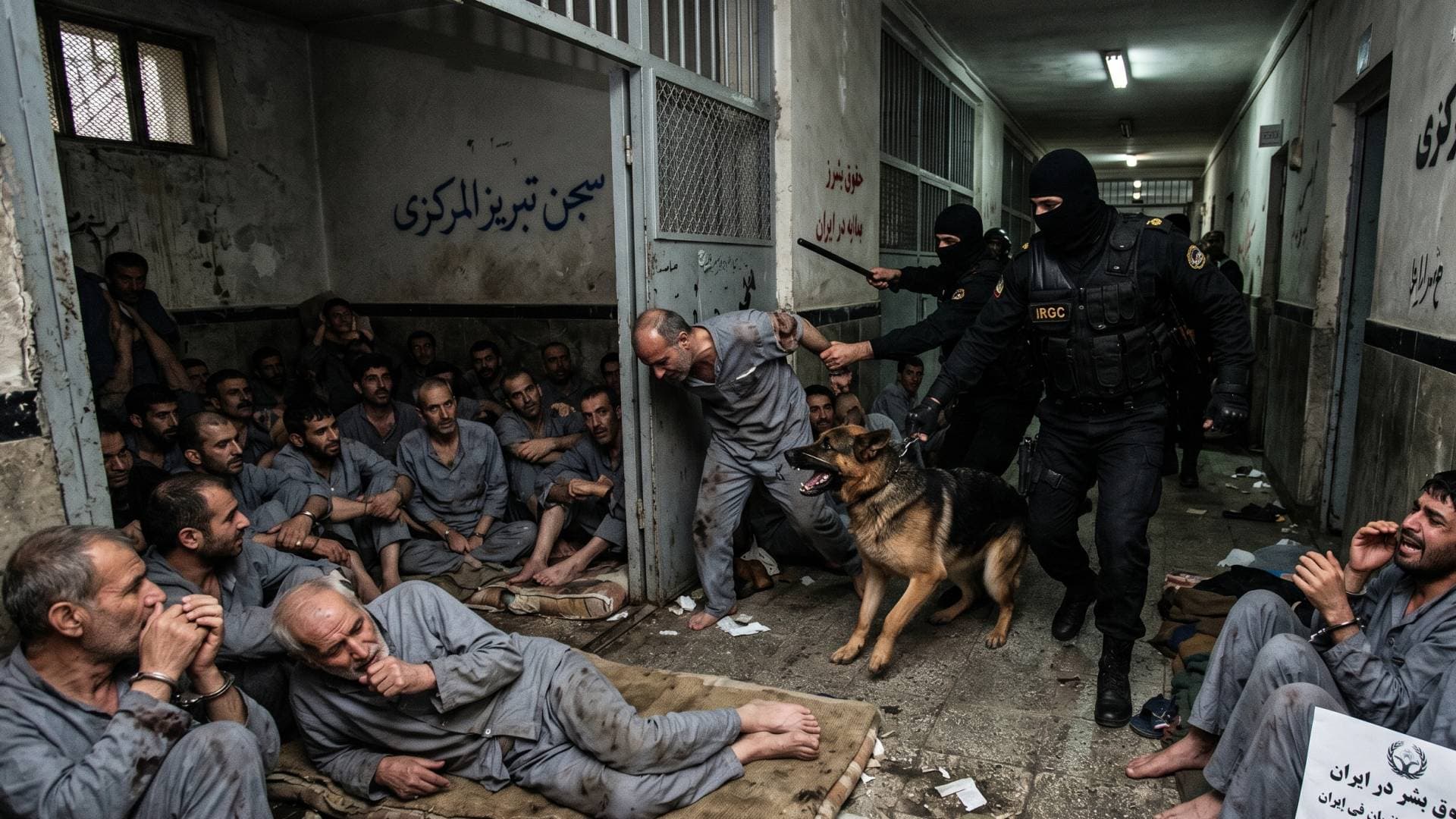 تقرير حقوقي: الكلاب تنهش أجساد المعتقلين في سجن تبريز الإيراني وسط إهمال طبي