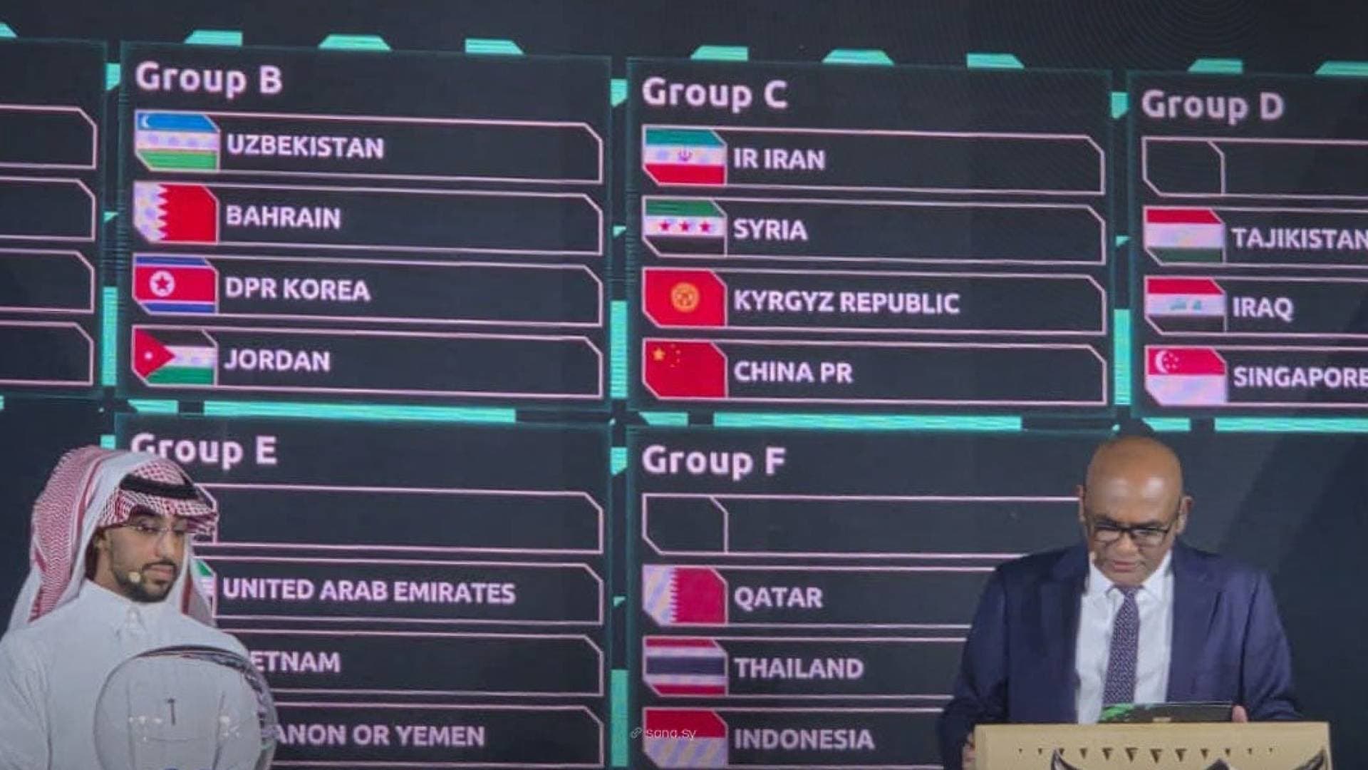 قرعة كأس آسيا 2027 تضع إيران في مواجهة سوريا والصين وقرغيزستان