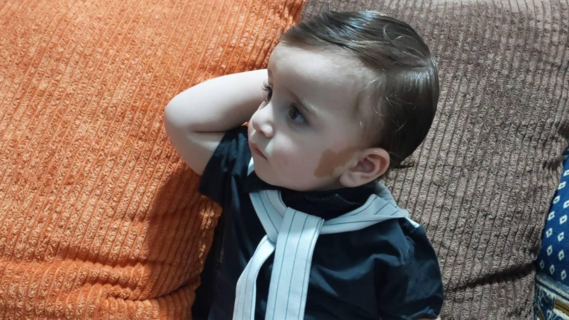 بالفيديو.. هبة ربانية.. خريطة الأردن تزين وجه الطفل الكركي "عيسى"