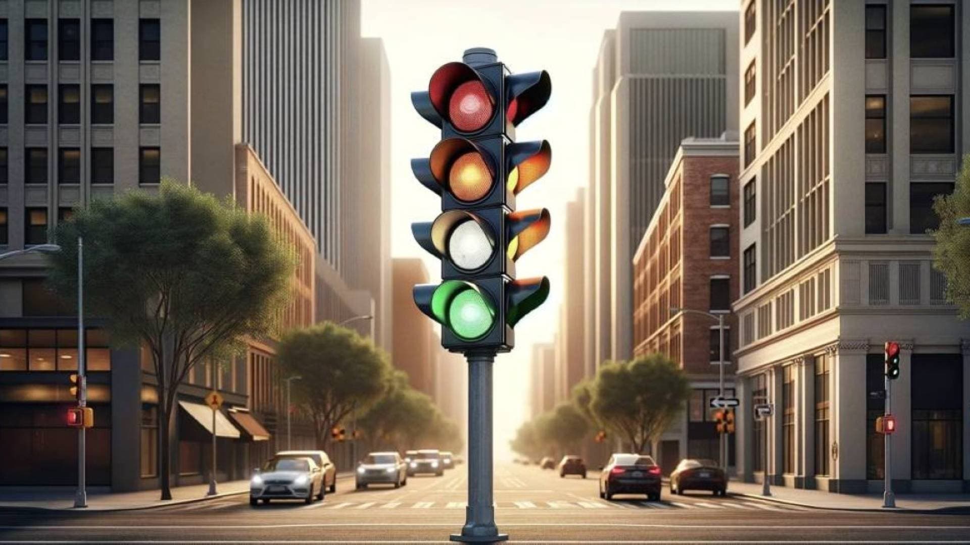 "الضوء الأبيض قادم".. كيف سيغير اللون الرابع إشارات المرور مع القيادة؟