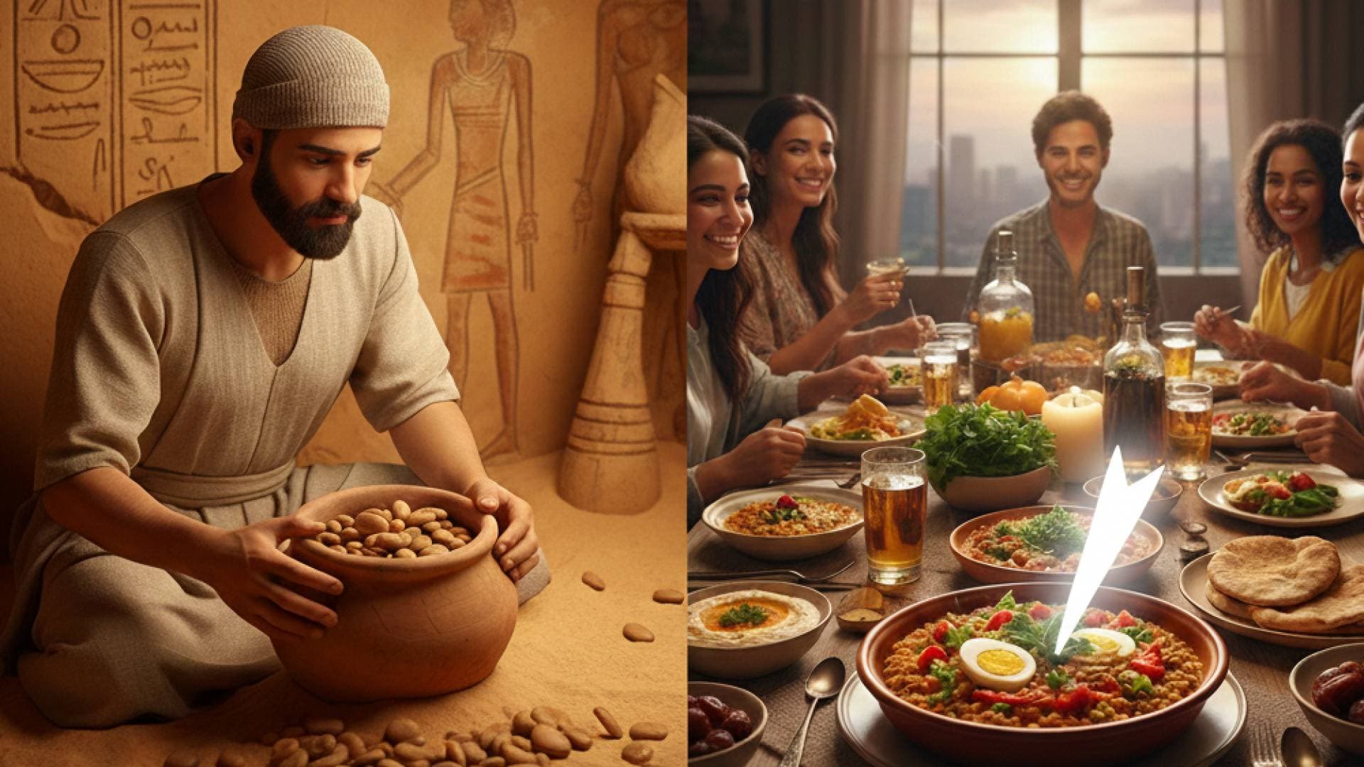 "مسمار البطن".. حكاية الفول المدمس من مقابر الفراعنة إلى مائدة السحور العالمية