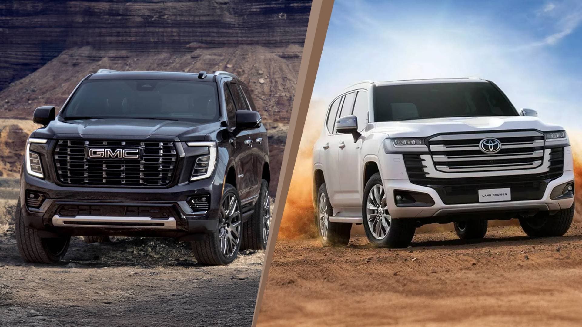 مقارنة تحليلية بين جي إم سي يوكون وتويوتا لاند كروزر 300 (بنزين وهايبرد)