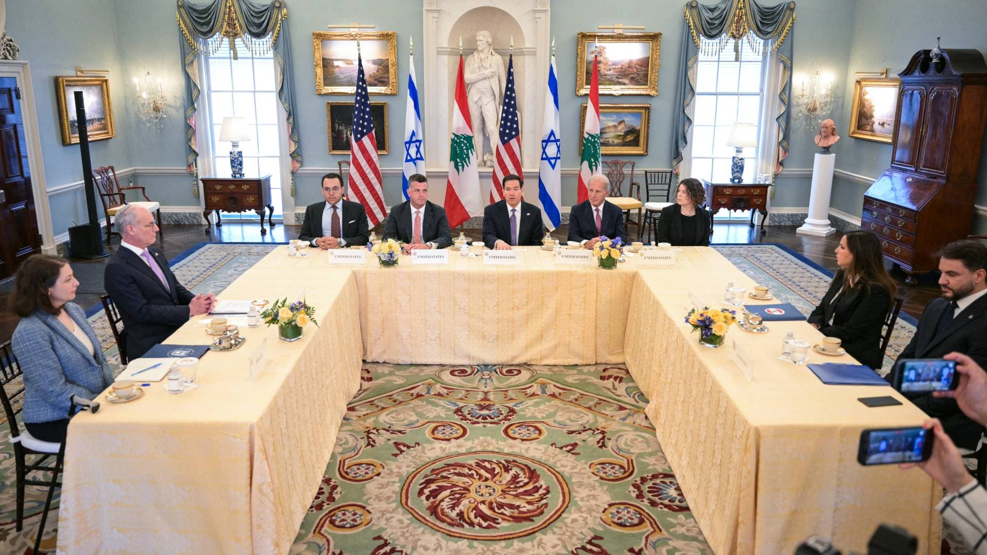 لقاء الـ33 عاما: روبيو يرعى أول مفاوضات مباشرة بين لبنان والاحتلال في واشنطن